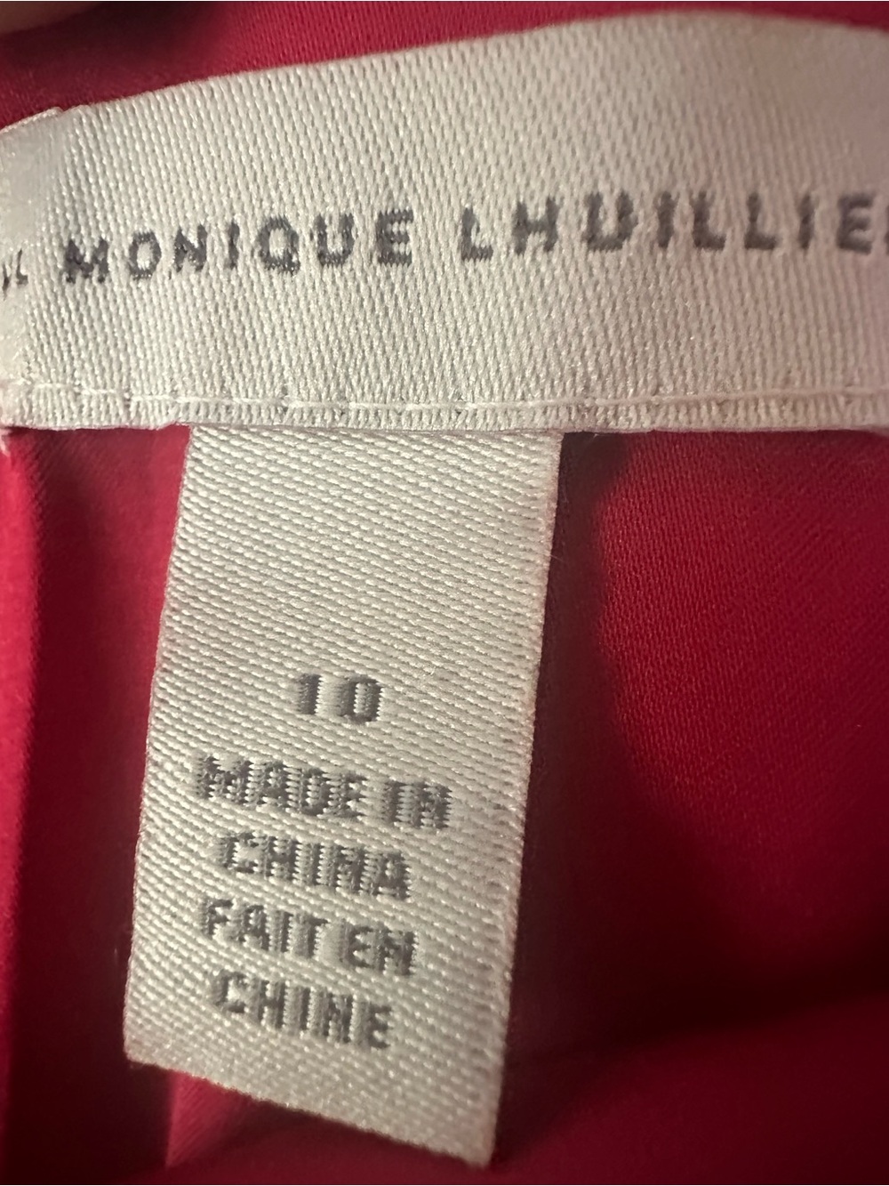Monique Lhuillier Vibrant Red Dress - Picture 2 of 3